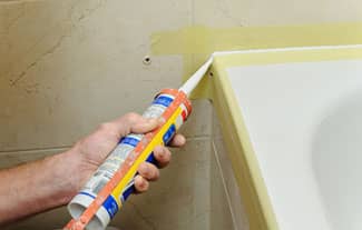 Prep the area before you begin caulking. Tape or no tape - the choice is yours! 