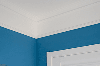 Casing around doors; also known as molded trim pieces