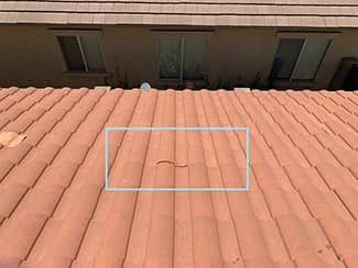 Misaligned roof tile can cause big problems if left unattended