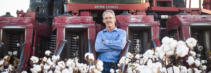 Dean Wells with his Cotton Express