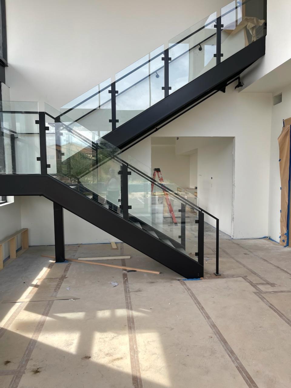 Glass Stair Wall